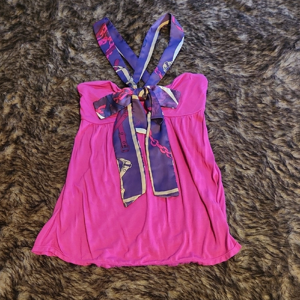 Pink and Purple Kids Halter Top